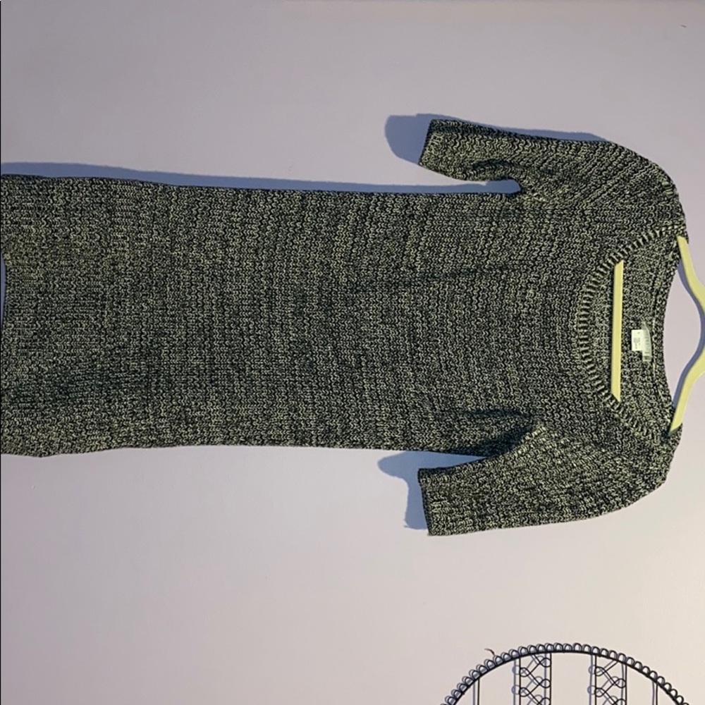 Black & Grey Sweater Dress